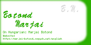 botond marjai business card